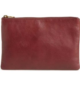 Madewell The Leather Pouch Clutch