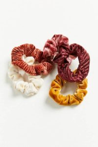 Urban Outfitters Velvet Hair Scrunchie Set
