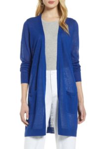 Halogen® Long Linen Blend Cardigan