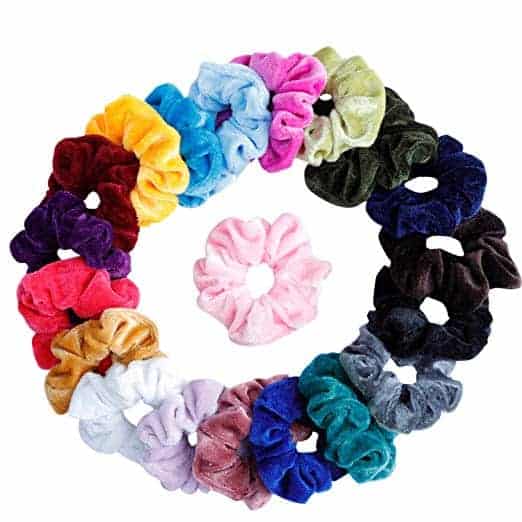 NEW Beautiful Soft Velvet Scrunchie//Hair Band//Tie 8 Unusual Colours UK Seller