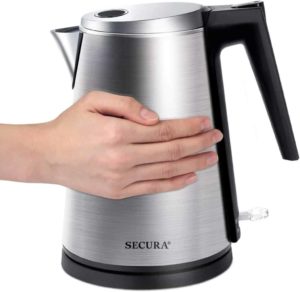 Secura Double Wall Stainless Steel Electric Kettle