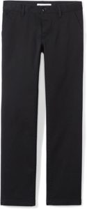 Amazon Essentials Girls' Flat Front Uniform Chino