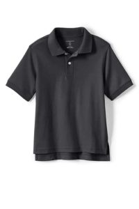 Lands' End School Uniform Kids Short Sleeve Interlock Polo